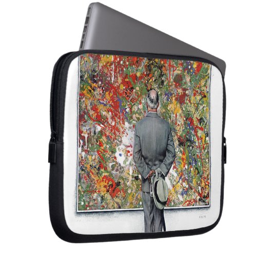 Art Connoisseur von Norman Rockwell Laptopschutzhülle (Vorne Rechts)