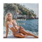 ART! 🎨 Custom Ceramic Tile – Add Image or Text Fliese (Vorderseite)