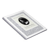 Art D Floral Pattern Beerdigung Memorial Gästebuch Notizblock (Rechte Seite)