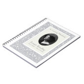 Art D Floral Pattern Beerdigung Memorial Gästebuch Notizblock (Linke Seite)