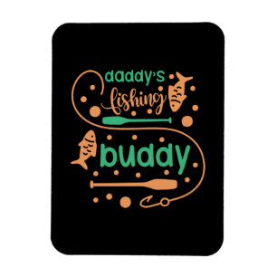 Art Daddy Fisher Friends Magnet