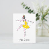 Art Dancer Postkarte (Stehend Vorderseite)