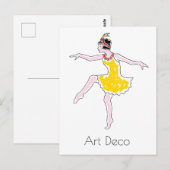 Art Dancer Postkarte (Vorne/Hinten)