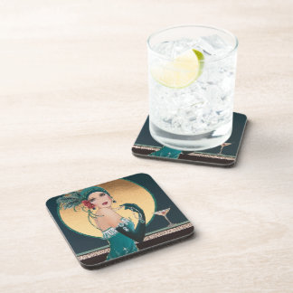 Art Deco1920er Frauen mit Cocktails Untersetzer