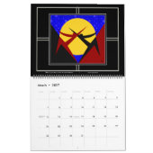 Art Déco - 12 Monate - Personalisiert Kalender (Mär 2027)