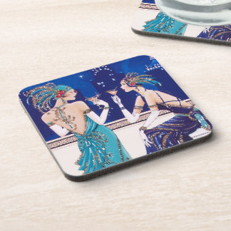 Art Deco 1920er Flapper Girls Untersetzer