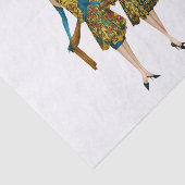 Art Deco 1920er Frauen aus der Stadt Seidenpapier (Ausschnitt)