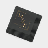 Art Deco 1920er Jahre Hochzeitsfoil Napkins Servietten Mit Folie (Links)