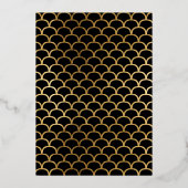 Art Deco 1920er Jahre Silvesterabend-Party Folieneinladung (Rückseite)