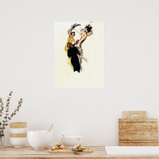 Art Deco 1920er Jazz Age Poster (Küche)