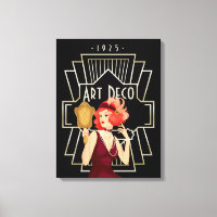 Art Deco 1920er Lady Mirror Gold Frame Black