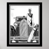 Art Deco 1920s Talbot Ad Poster (Vorne)