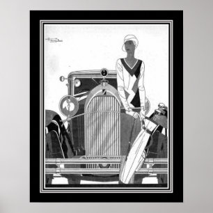 Art Deco 1920s Talbot Ad Poster
