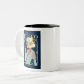 Art. Deco 1925 Zweifarbige Tasse (Vorderseite Links)
