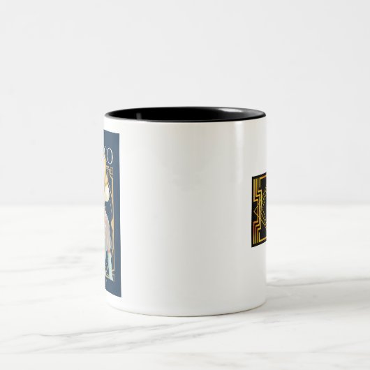 Art. Deco 1925 Zweifarbige Tasse (Mittel)