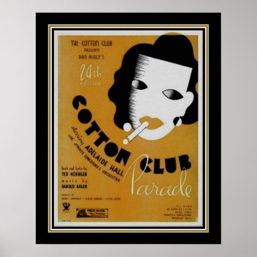 Art Deco 1934 Cotton Club Parade Poster (Vorne)