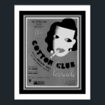 Art Deco 1934 Cotton Club Parade Poster<br><div class="desc">1934,  Art Deco,  schwarz,  weiß und graues Cover-Poster für "Cotton Club Parade".</div>