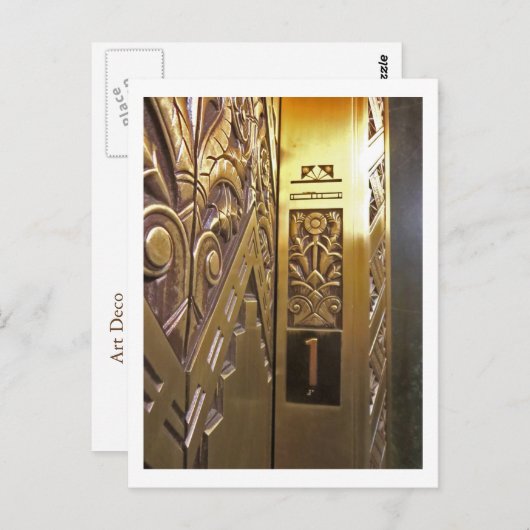 Art Deco 1 Postkarte (Vorne/Hinten)