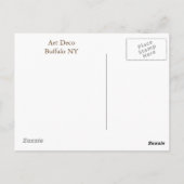 Art Deco 1 Postkarte (Rückseite)