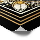 Art Deco 200 Elegante Frauen und Hunde Poster (Ecke)