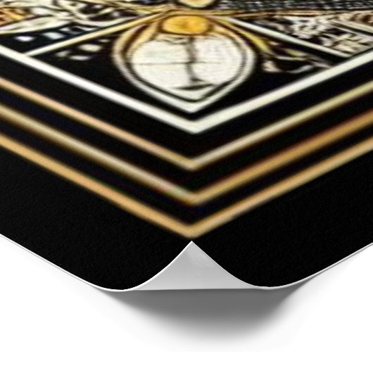 Art Deco 200 Elegante Frauen und Hunde Poster (Ecke)