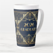 Art Deco 2026 Graduate Mug Milchtasse (Rechte Ecke)