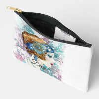 Art Deco 20 Mode Diva Wasserfarben Kunst