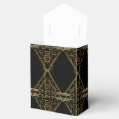 Art Deco 20's Gold & Black Gatsby Fevor Box Geschenkschachtel (Geöffnet)