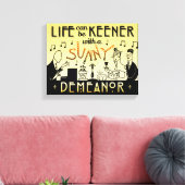 Art Deco 20s Retro Sunny Demeanor Inspiration Leinwanddruck (Insitu (Wohnzimmer))