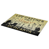 Art Deco 20s Retro Sunny Demeanor Inspiration Schneidebrett (Ecke)