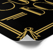 Art Deco 20's style wedding poster sign (Ecke)