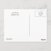 Art Deco 2 Postkarte (Rückseite)