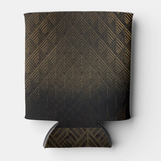 Art Deco 3D Illustration Hintergrund Dosenkühler (Vorderseite)