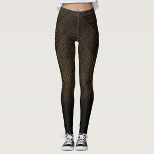 Art Deco 3D Illustration Hintergrund Leggings