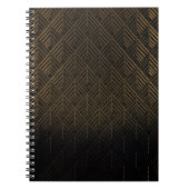 Art Deco 3D Illustration Hintergrund Notizblock (Vorderseite)