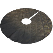 Art Deco 3D Illustration Hintergrund Polyester Weihnachtsbaumdecke (Schrägansicht)