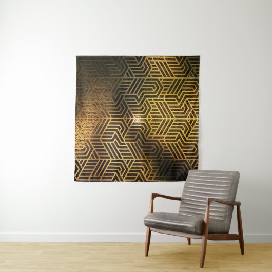 Art Deco 3D Illustration, Werbegeschichten. Wandteppich (Beispiel (Horizontal))