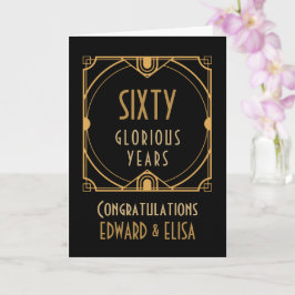 Art Deco 60 Jubiläum heißt 60 Jahre Schwarz Karte