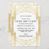 Art-Deco-Abschluss der 1920er Jahre laden Gatsby P Einladung (Vorne/Hinten)