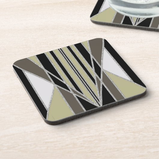 Art Deco Abstract Design Getränkeuntersetzer (Linke Seite)