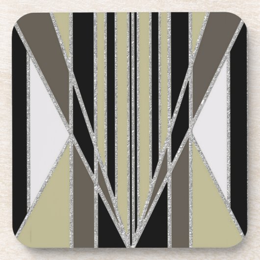 Art Deco Abstract Design Getränkeuntersetzer (Vorderseite)