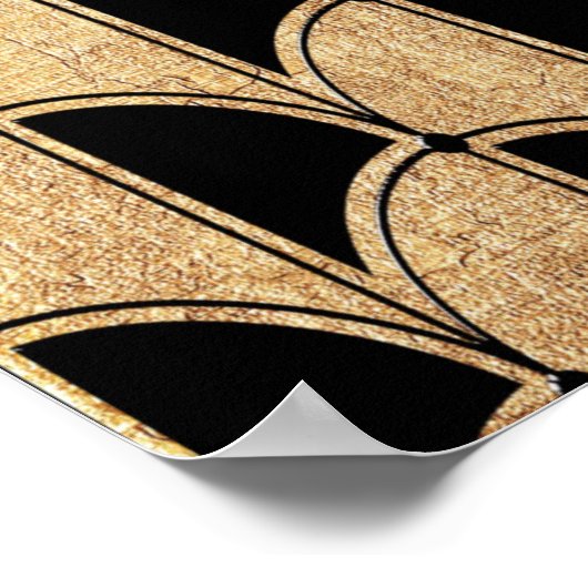 Art Deco Abstract Design Poster (Ecke)