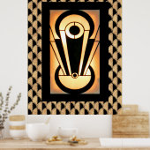 Art Deco Abstract Design Poster (Küche)