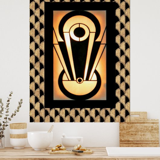Art Deco Abstract Design Poster (Küche)