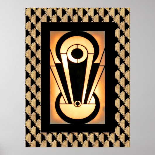 Art Deco Abstract Design Poster (Vorne)
