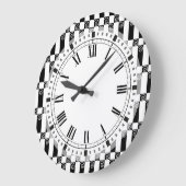 Art Deco Abstract / Vienna Secession Geometric Große Wanduhr (Winkel)