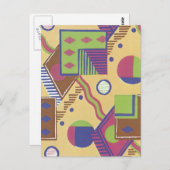 Art Deco Abstrakt (78) Postkarte (Vorne/Hinten)