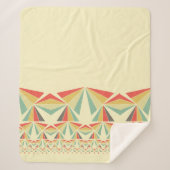 Art Deco abstrakt, Dreiecke, Pyramidenmuster Sherpadecke (Vorderseite)