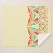 Art Deco abstrakt, Dreiecke, Pyramidenmuster Sherpadecke (Vorderseite (Horizontal))