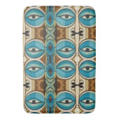Art Deco Abstrakt Eyes Muster Badematte (Vorderseite Vertikal)